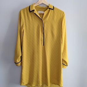Loft yellow mustard dress
